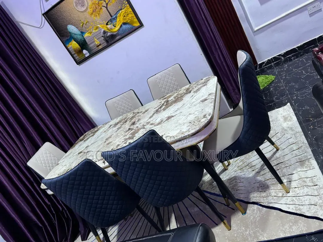 Marble Dining Table and Chairs.