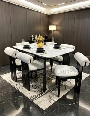 Marble Dining Table and Chairs.