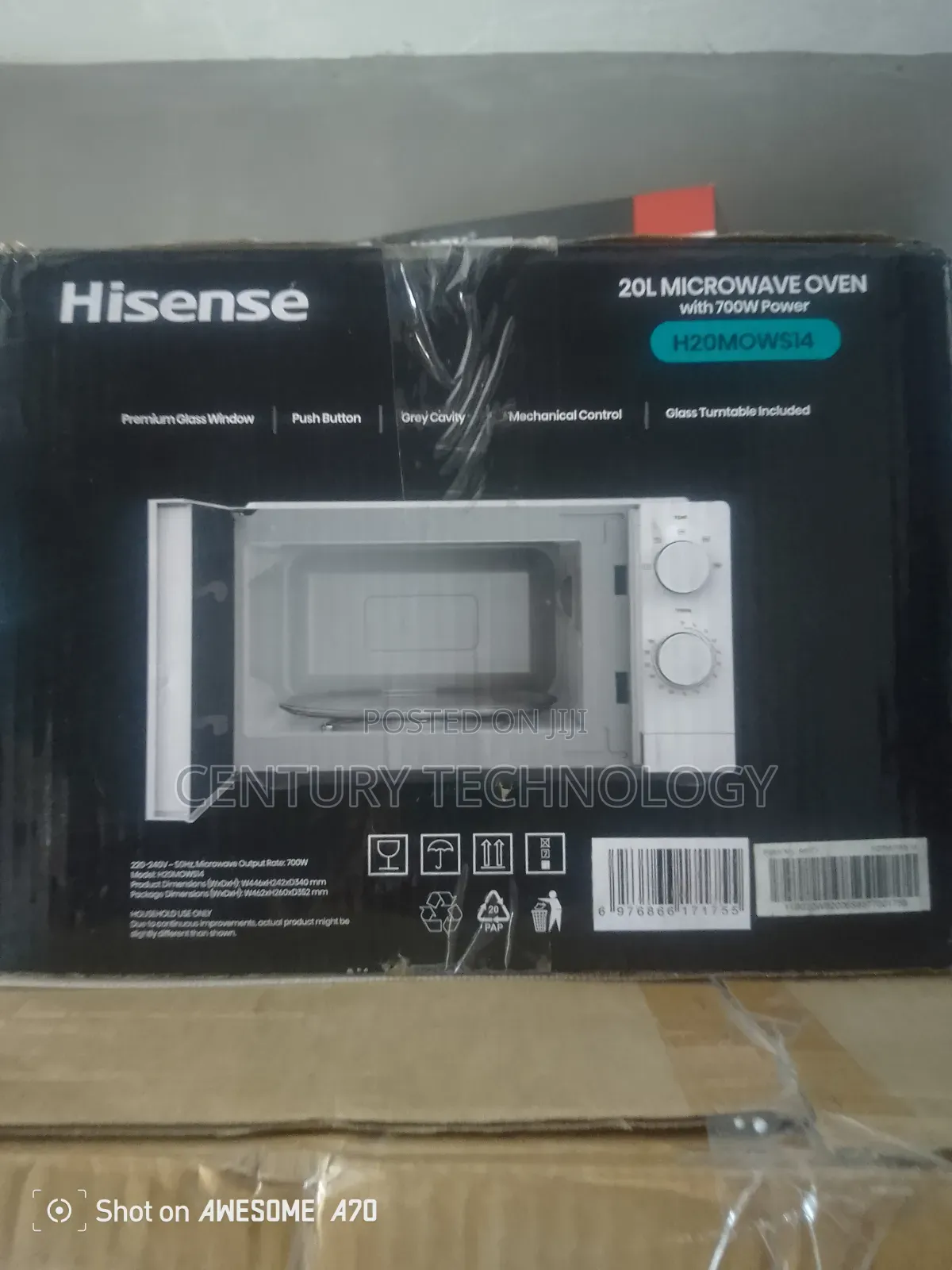 Hisense 20L Microwave Oven – Compact Size, Great Performance
