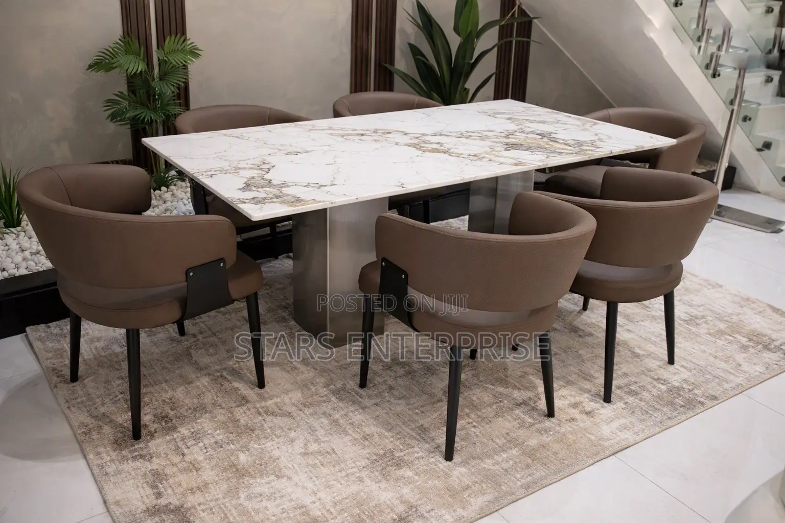6 Seate Marble Dining Set.