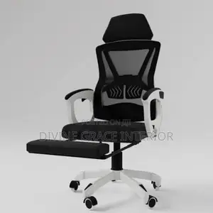 Breathable Mesh Chair With Footrest