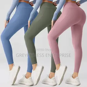 Ladies Gymwear Spandex Trouser With Side Pockets