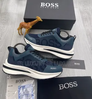 Premium HUGO BOSS Men’s Sneakers – Original Design Casual Low Top