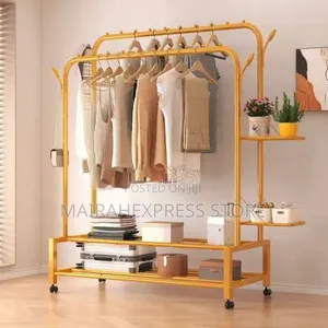 68kg 2layer Multifunctional Giants Pole Gold Hanger2st7