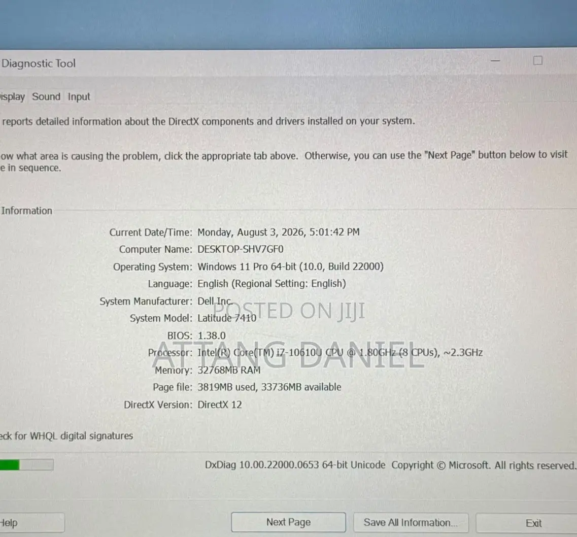 Laptop Dell Latitude 7410 32GB Intel Core i7 SSD 512GB