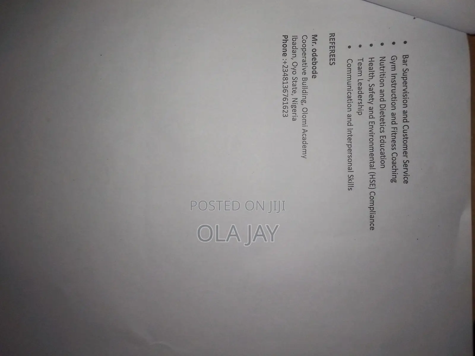 Security CV