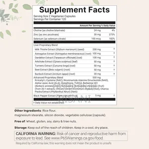 Liver Advanced+, 240 Veggie Capsules | 20-in-1 Complex With Milk Etc