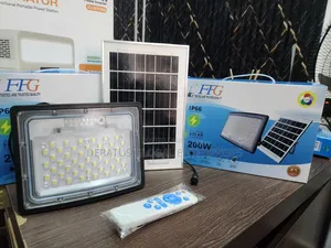 200W Solar Street/Flood Light - Powerful Outdoor Security Light
