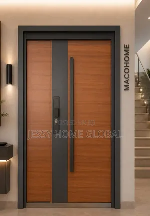 4ft by 7ft Fire Proof Doors Brown