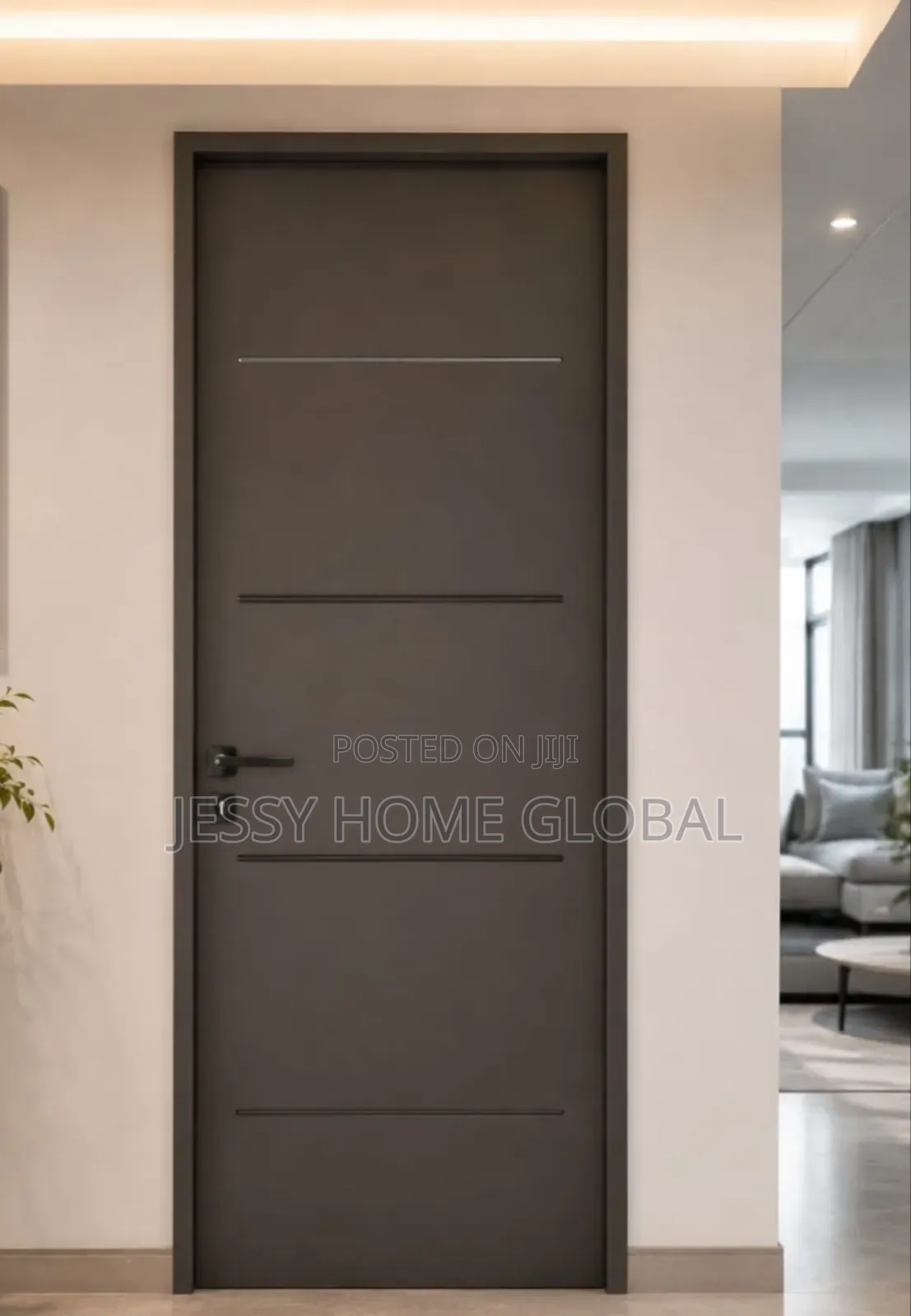 3ft by 8ft Israeli Interior Door Brown