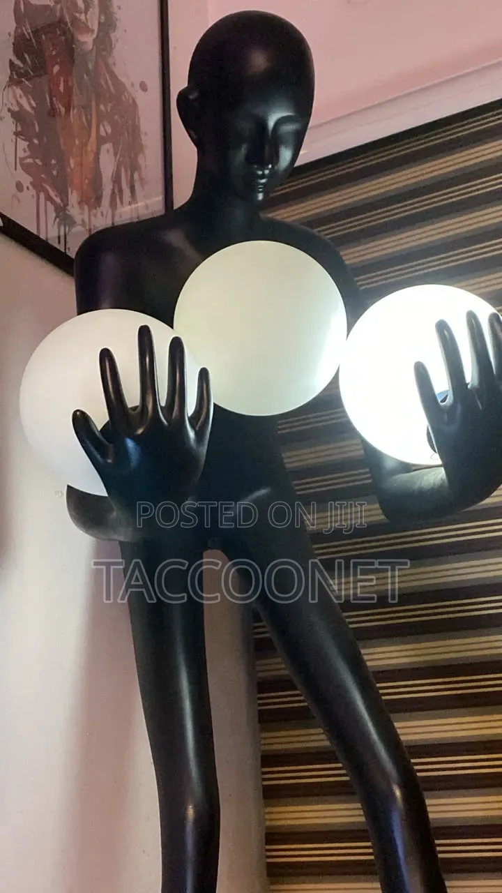 Human-Form Sculpture/Light Installation,
