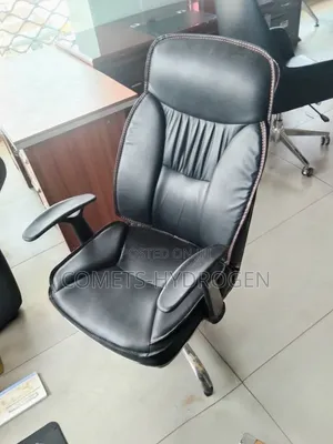 Premium High-Back Executive Leather Office Chair - Swivel Ergonomic