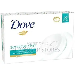 Dove Moisturizing Beauty Bar Sensitive Skin, 3.75 Oz,16 Bars
