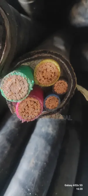 185mmx3+2core Amoured Cable