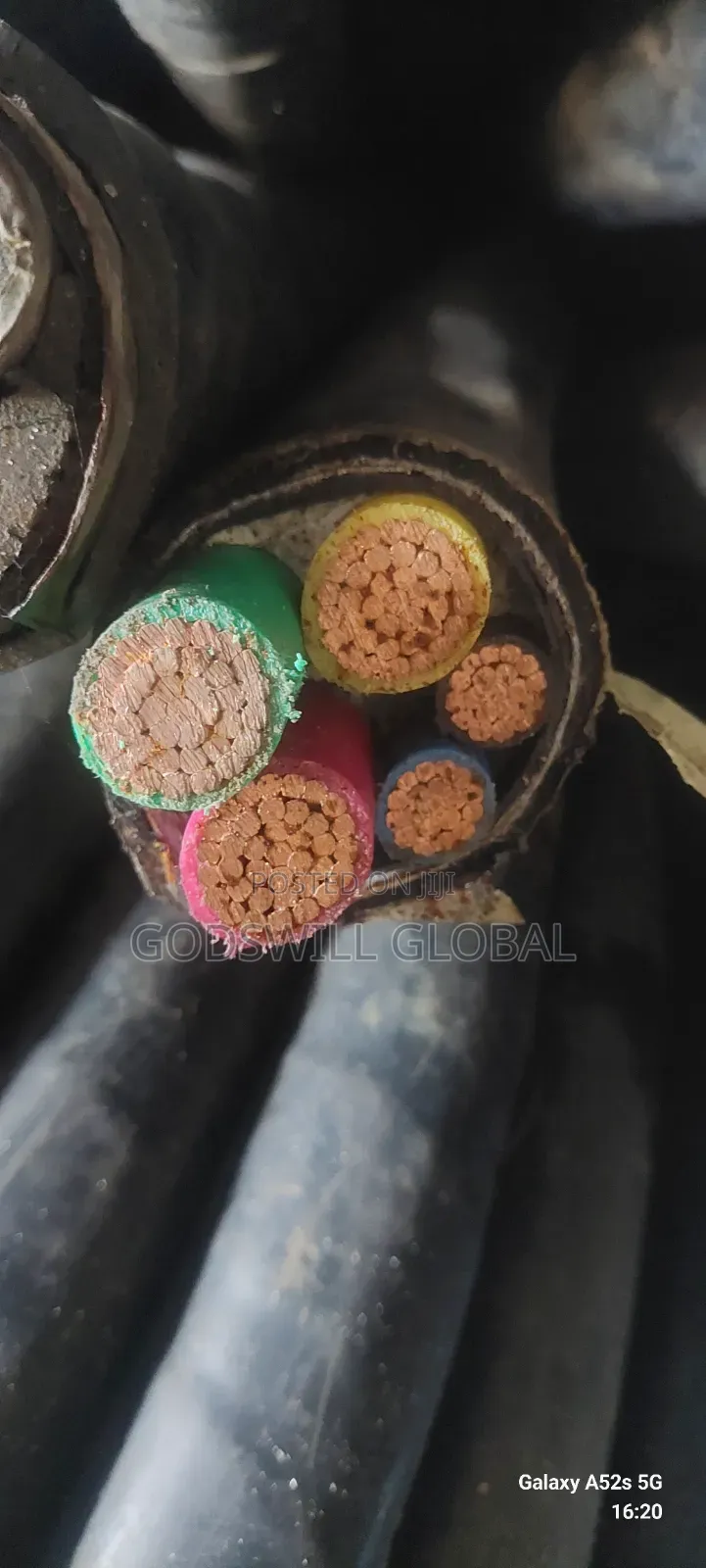 185mmx3+2core Amoured Cable