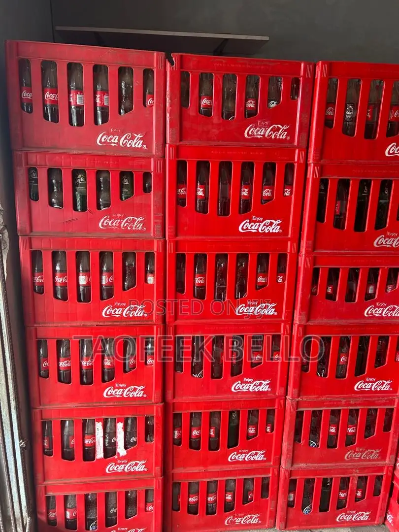 Coca Cola Empty Bottle With Crates