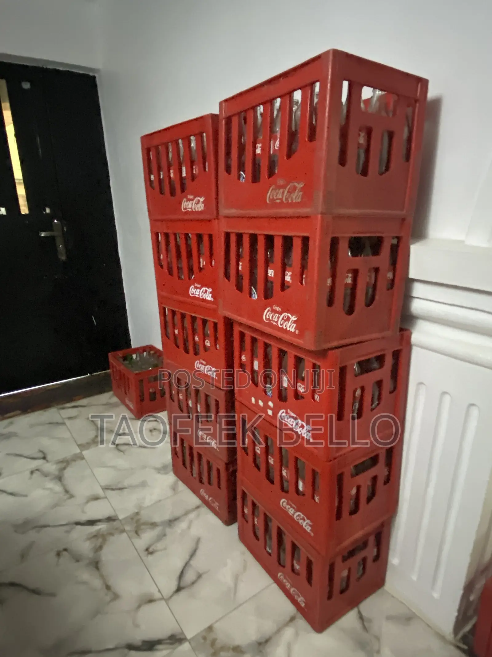 Coca Cola Empty Bottle With Crates