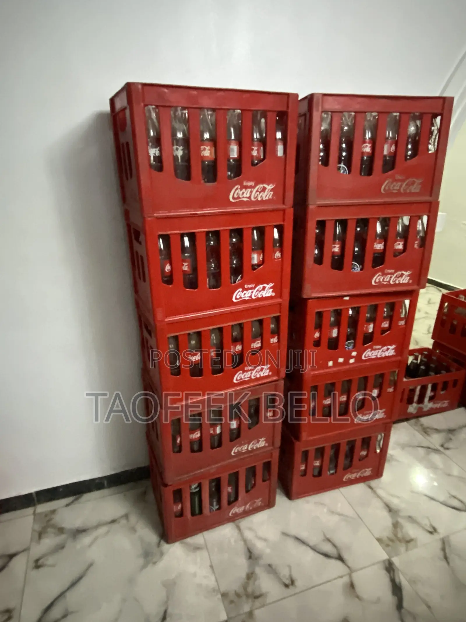 Coca Cola Empty Bottle With Crates