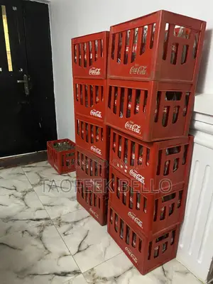 Coca Cola Empty Bottle With Crates