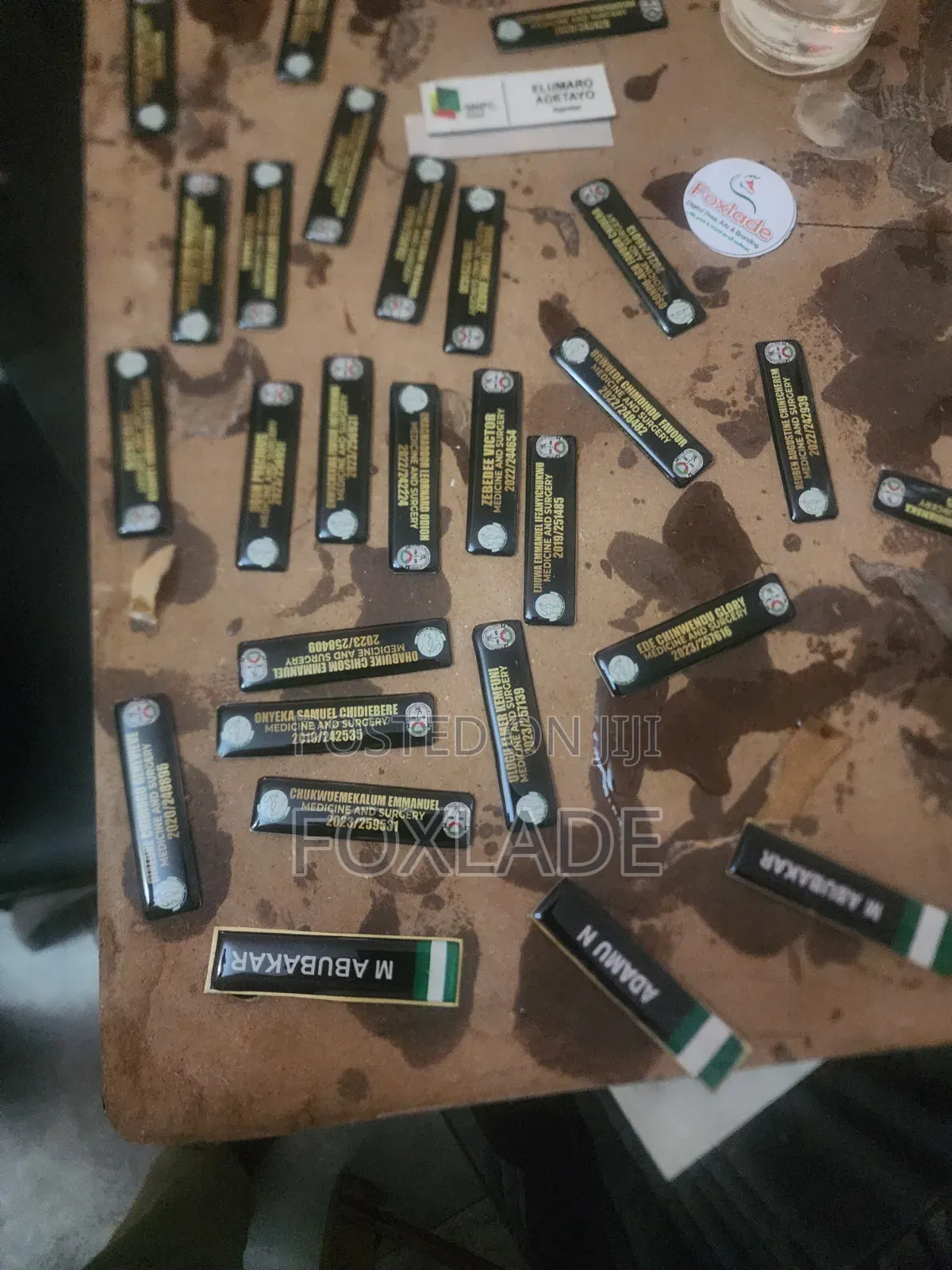 Name Tags and Pin Ups