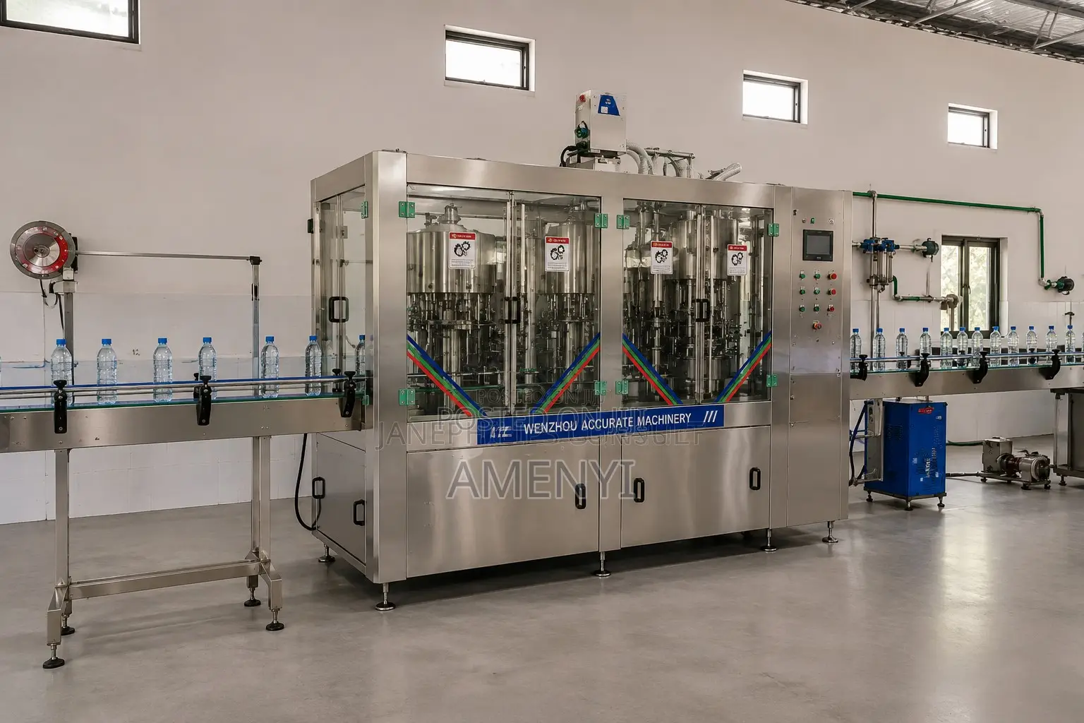 Automatic PET Bottle Washing Filling Capping Machine 3000BPH
