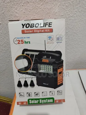 Solar Lighting Kit With 3 Bulbs Rechargeable Battery – Yobolife