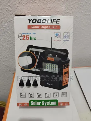 Complete Yobolife Solar System – 3 LED Lamps + Solar Panel