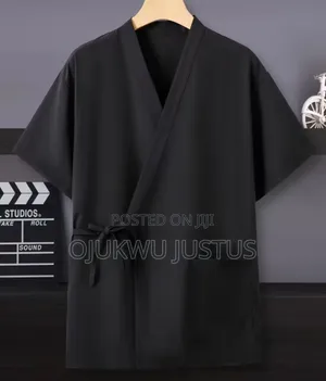Men and Women's Solid Color Japanese Kimono. Size: XXL
