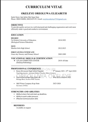 Teaching CV