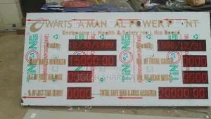 Safety Sign, Statistics Board and Advertising Board