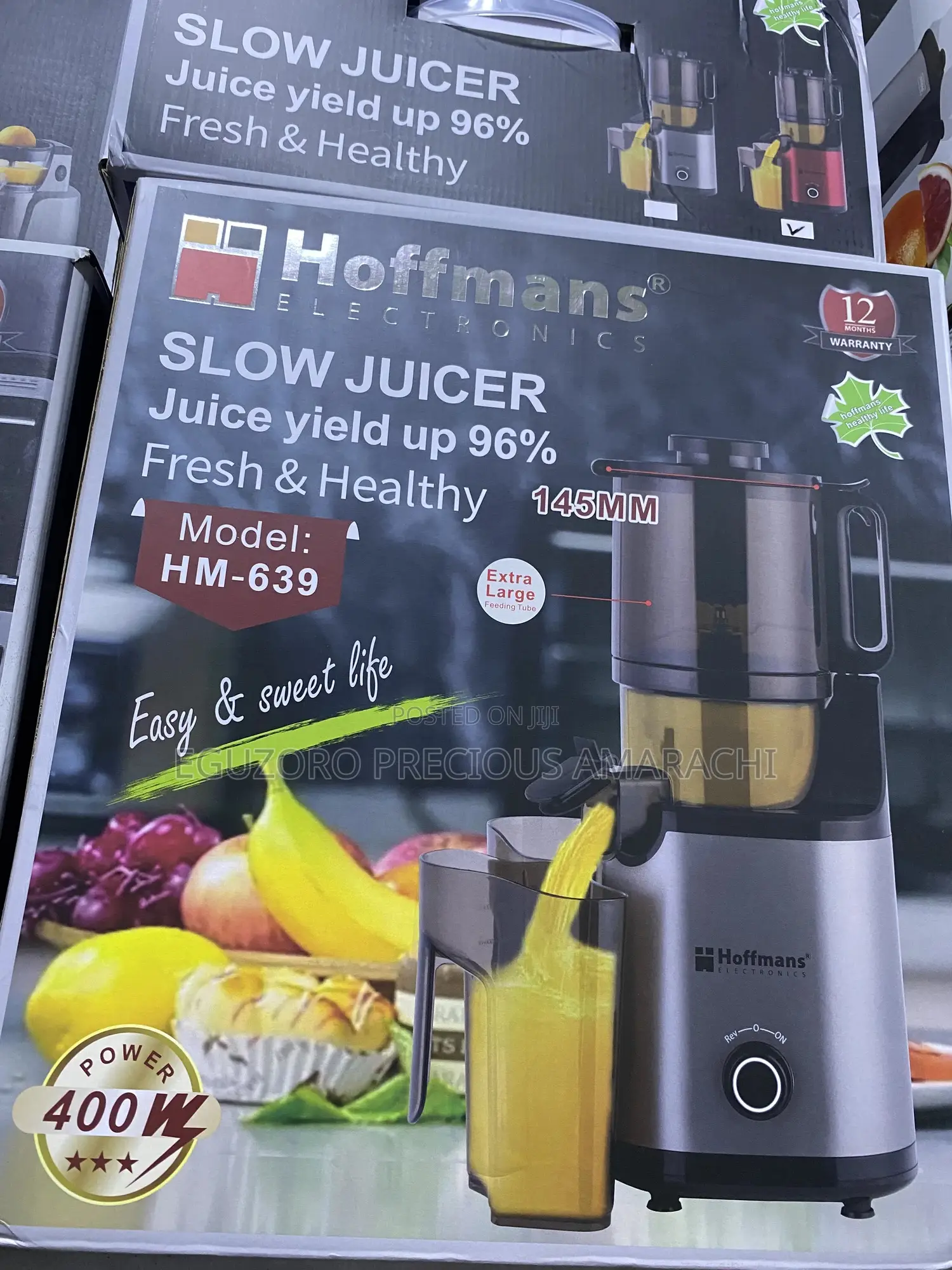 Hoffmans Slow Juicer – 400w