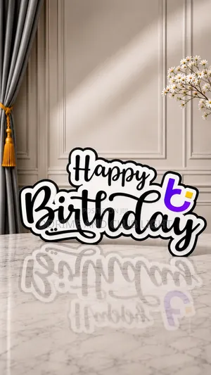 Rechargeable Light-Up Happy Birthday Logo Presenter