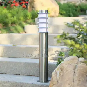 E27 Garden Outdoor Lawn Lights ,Modern Stainless Steel Acrylic Shade