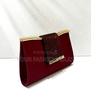 Chic Burgundy Clutch Purse
