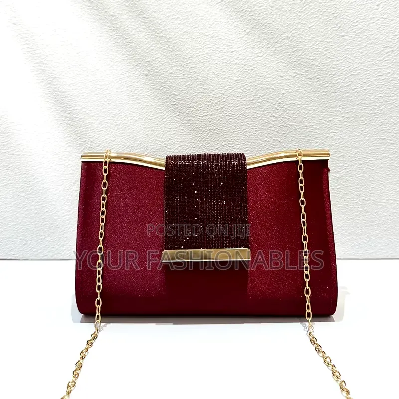 Chic Burgundy Clutch Purse