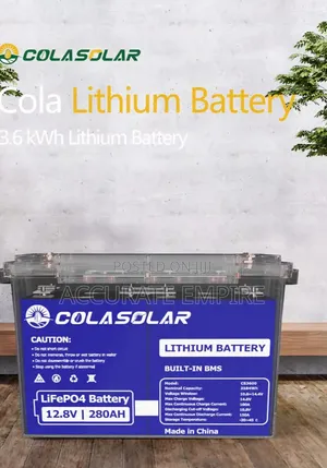 ColaSolar 3.6kWh 12.8V 280Ah LiFePO4 Lithium Battery.