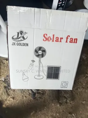 16inches Solar Powered Rechargeable Standing Fan