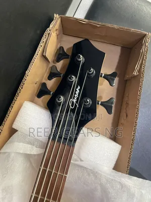 Original Guson 5 Strings Active Bass Guitar Double Battery