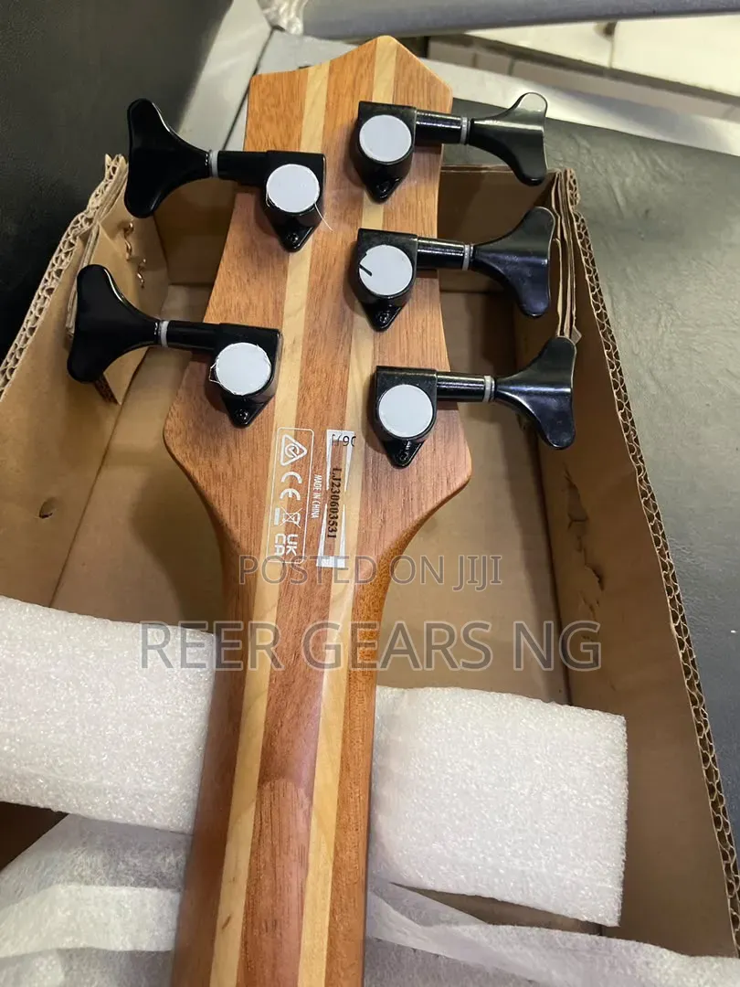 Original Guson 5 Strings Active Bass Guitar Double Battery