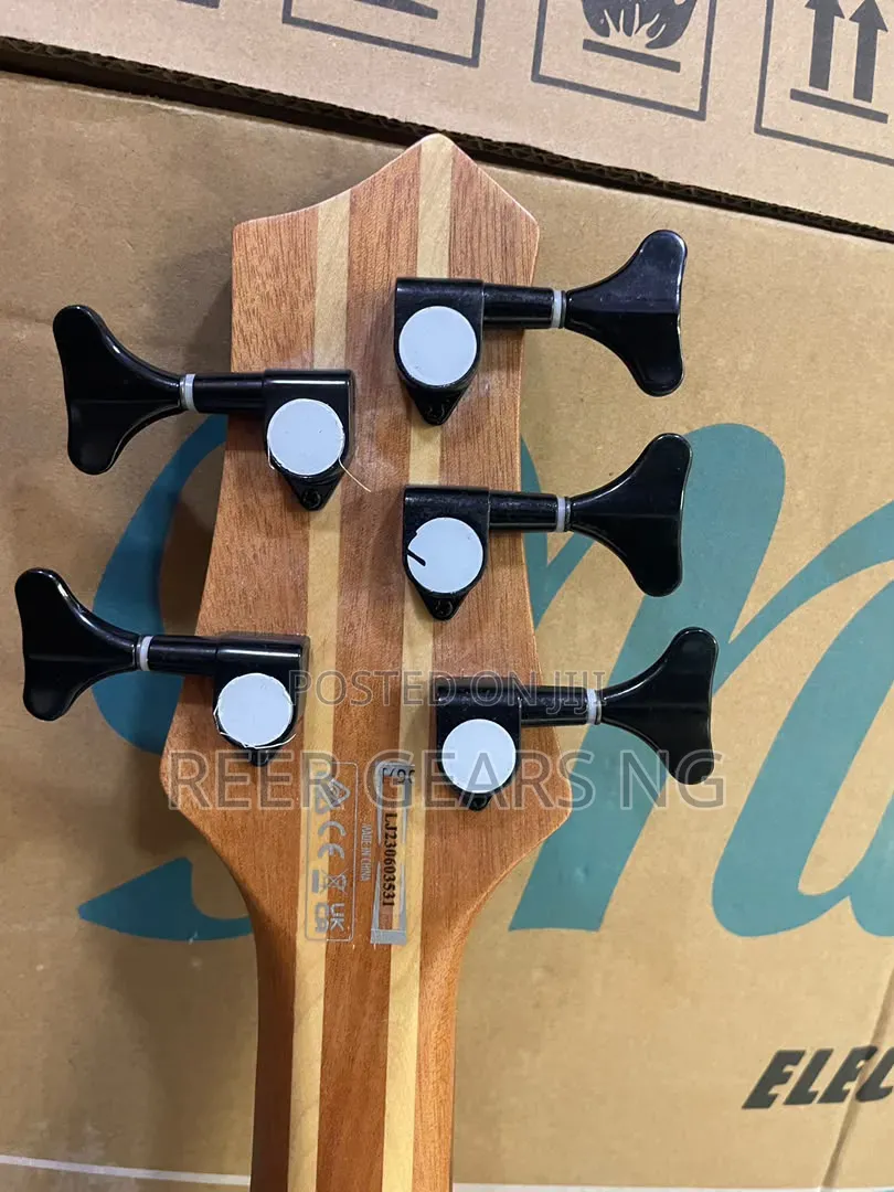 Original Guson 5 Strings Active Bass Guitar Double Battery