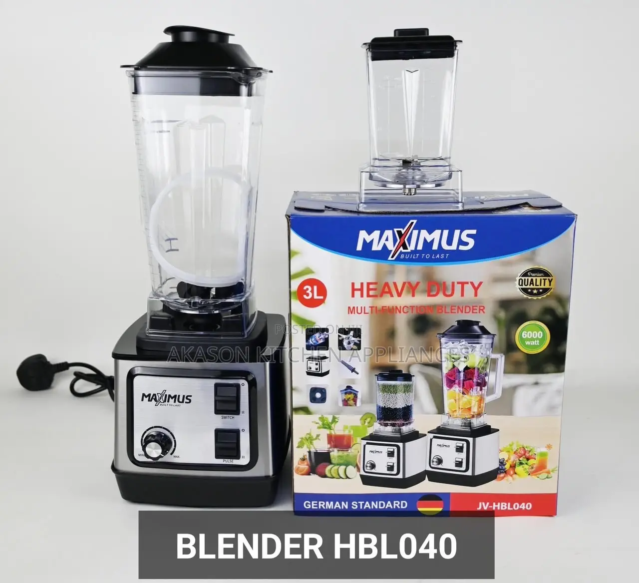 3L Maximus Blender Stainless Engine