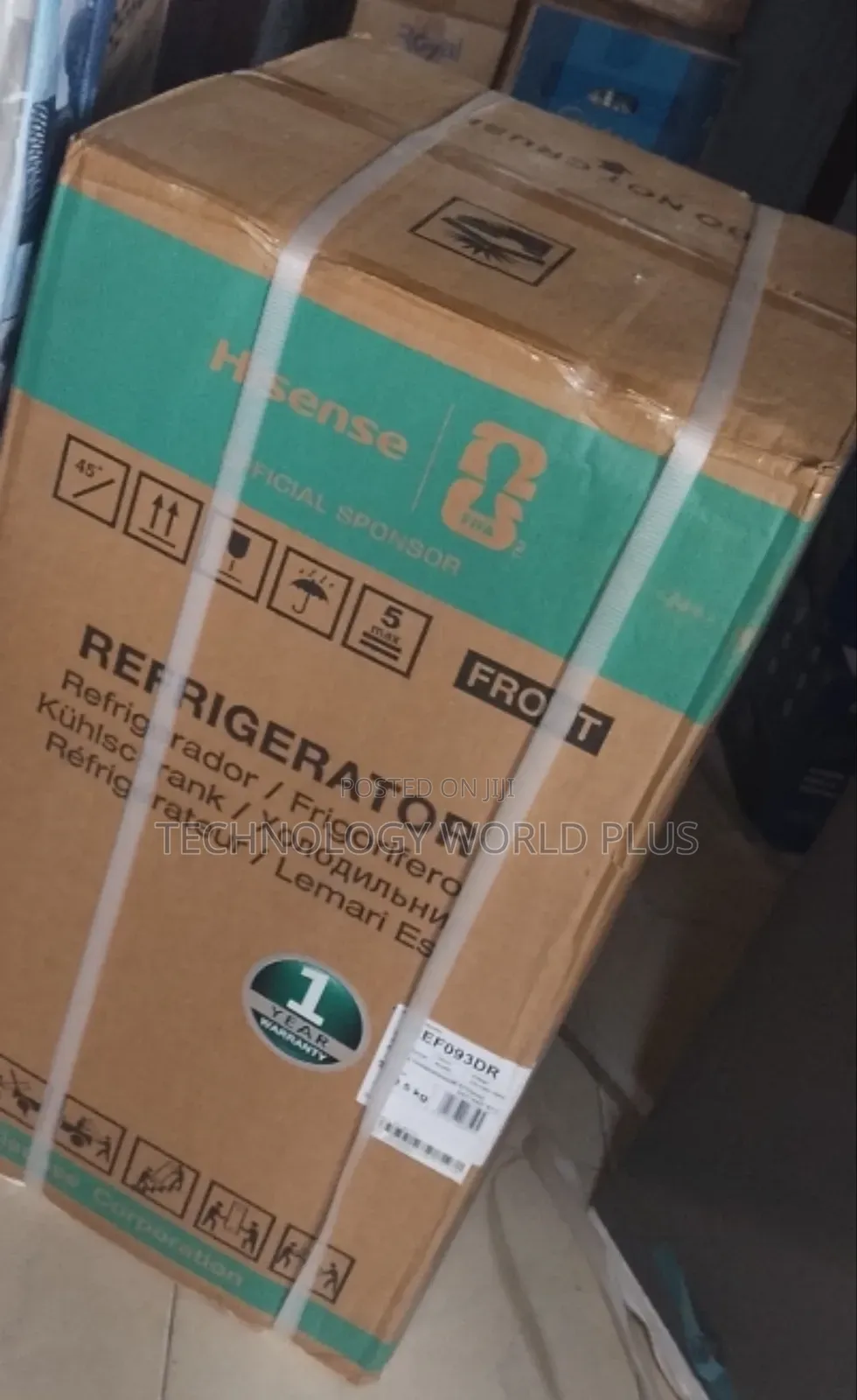 Hisense 90L - 240volt Cool Work Refrigerator + Single Door, 2 Shelf