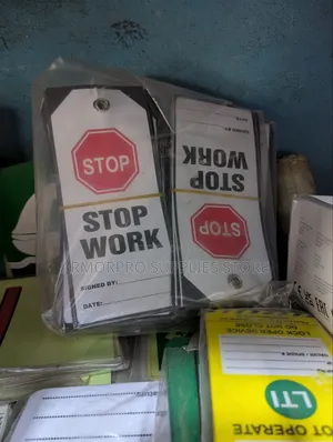 Brady "Stop Work" Safety and Lockout/Tagout (LOTO) Warning Tag