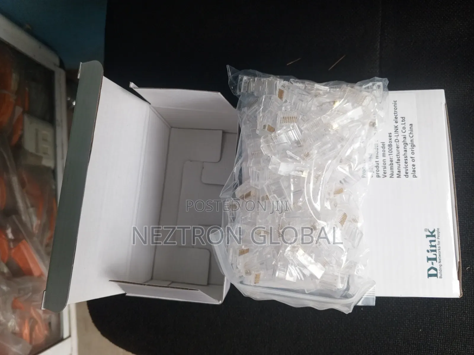 D-Link Cat6 RJ45 Connectors (100pcs)
