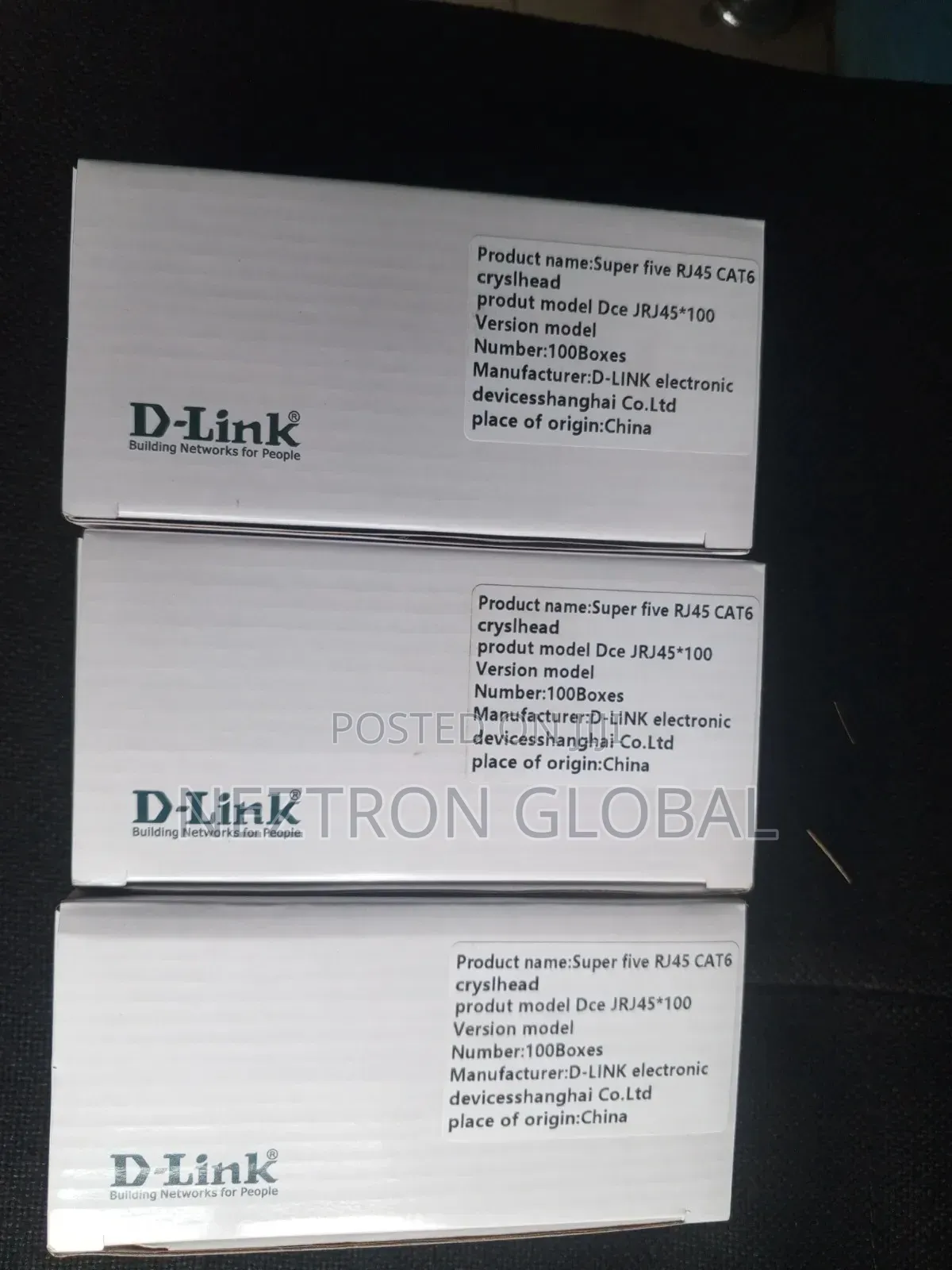 D-Link Cat6 RJ45 Connectors (100pcs)
