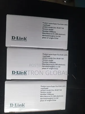 D-Link Cat6 RJ45 Connectors (100pcs)