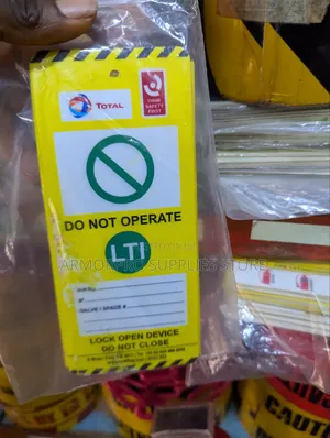 Total-Branded Lockout/Tagout (LOTO) Safety Warning Tag