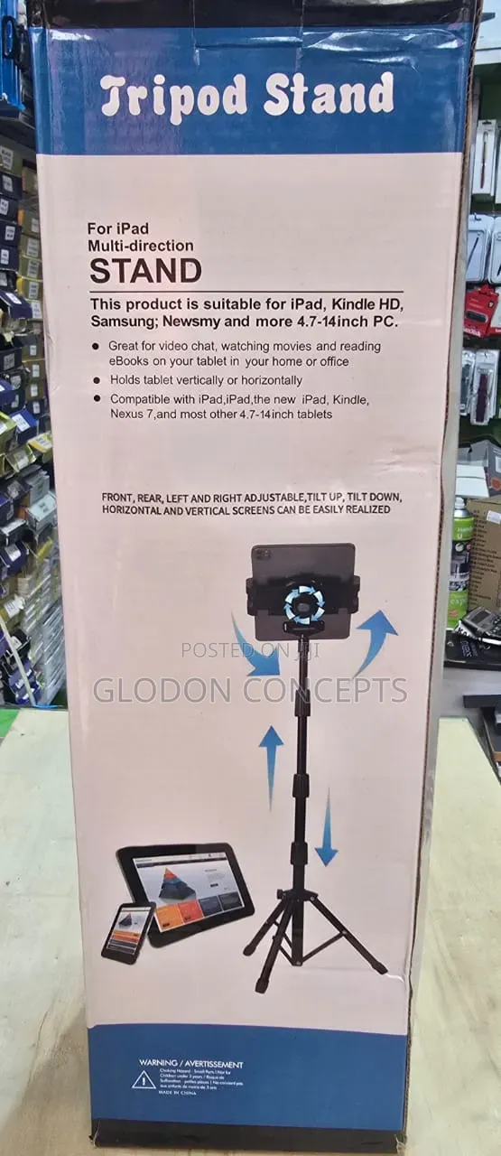 Tripod Stand With Multifunctional Support
