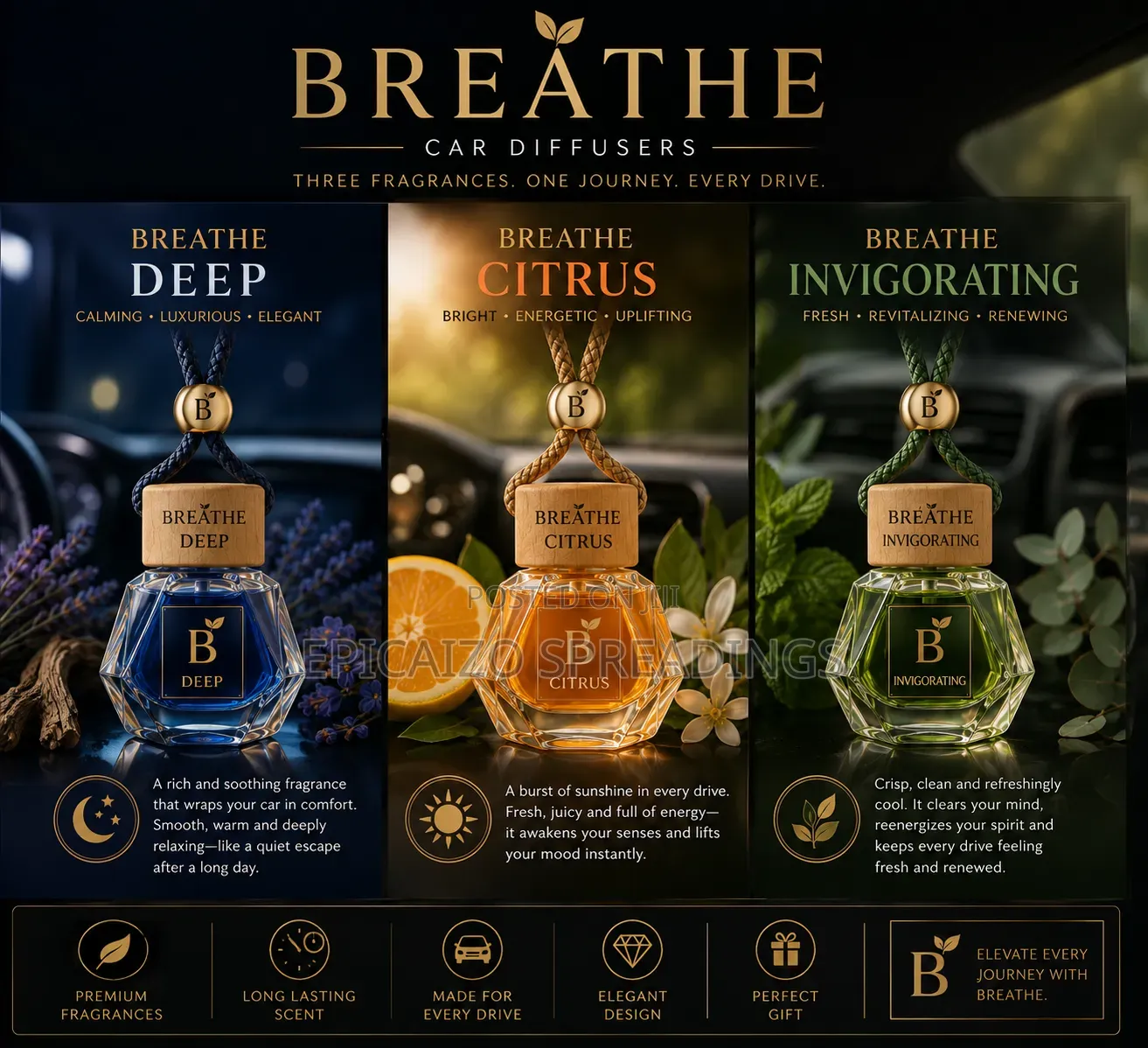 Breathe's Car Diffusers