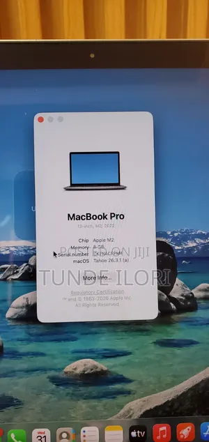 Laptop Apple MacBook Pro 2022 M2 8GB Apple M2 SSD 256GB